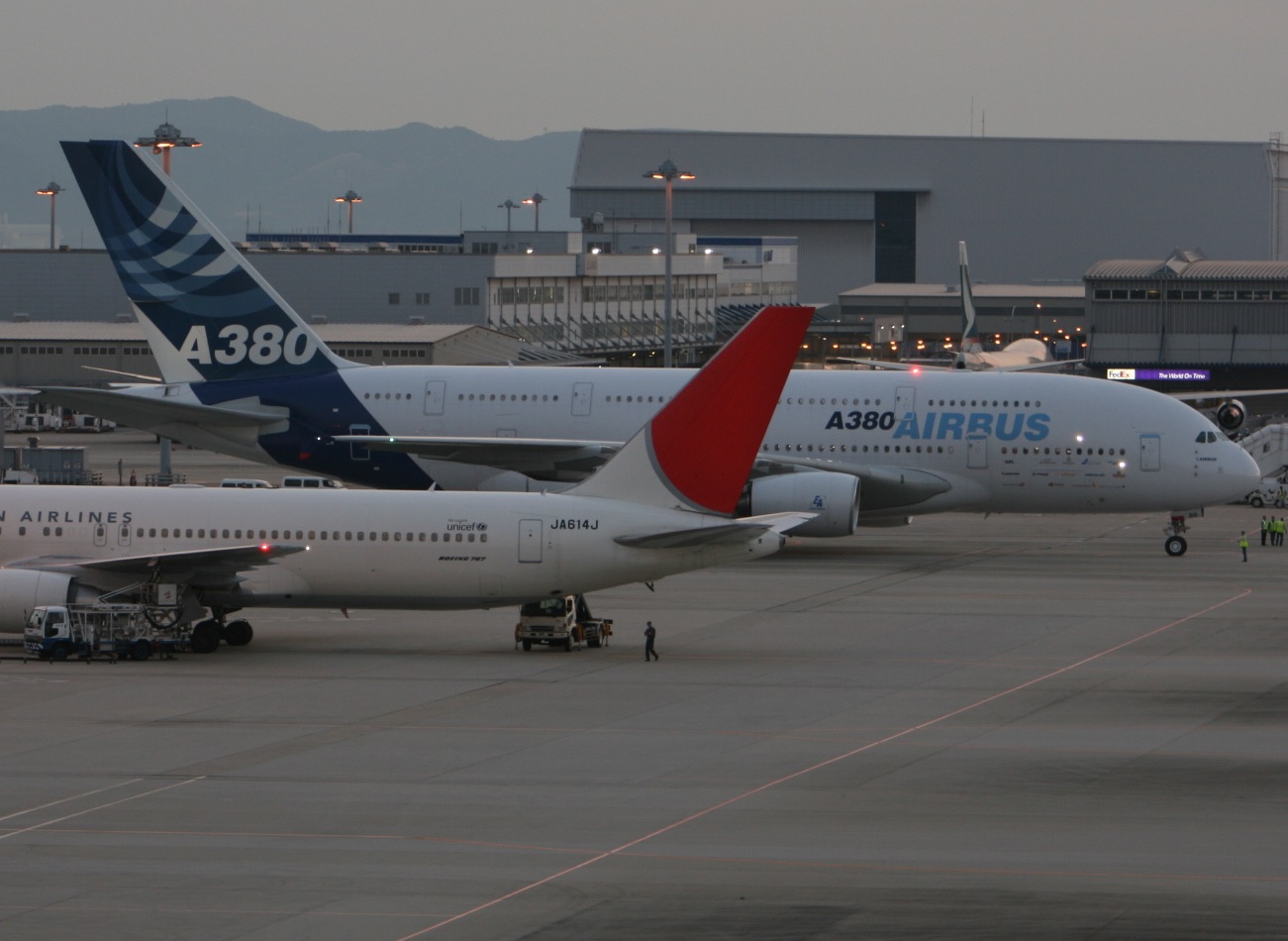 関西空港　A380　エアバス